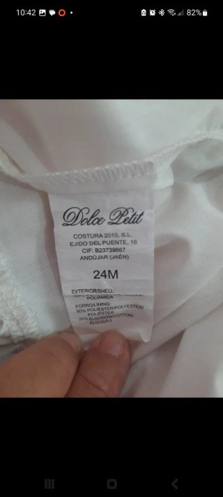 Vestido de ceremonia para niña con sombrero