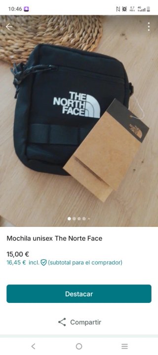 Mochila The North Face Negra Unisex