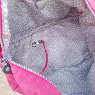 Borsa Kipling tracolla/manici rosa