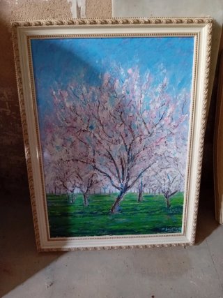 Cuadro bonito de árbol en flor