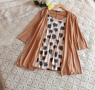 Conjunto Top y Chaqueta Camel TM