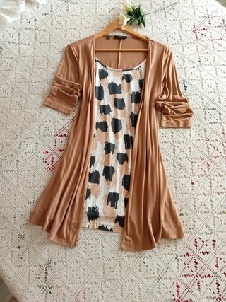 Conjunto Top y Chaqueta Camel TM