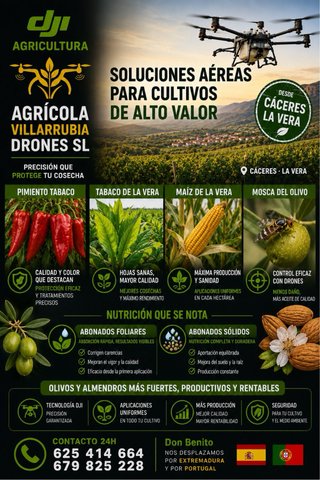 Servicios Drones Agrícolas: Fumigación, Abono, Si