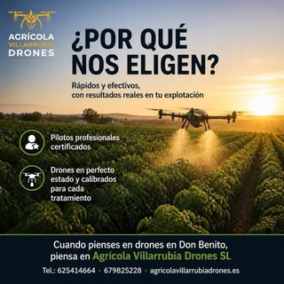 Servicios Drones Agrícolas: Fumigación, Abono, Si