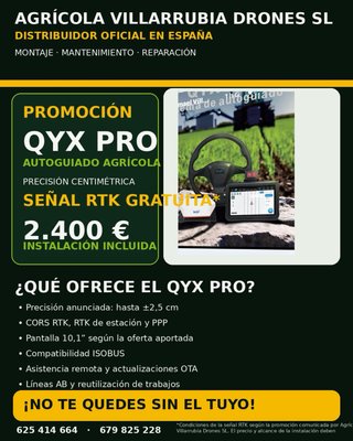 Servicios Drones Agrícolas: Fumigación, Abono, Si