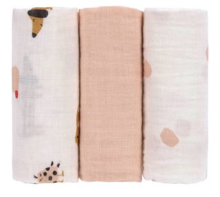 Lässig Set 3 Muselinas Bebé Pañales 60x60 Algodón