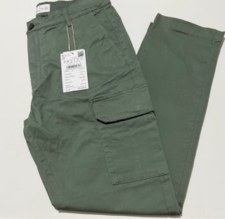 Pantalones Cargo Springfield Verde Oliva Talla 40