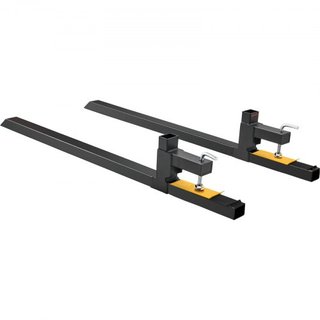 Garras de Palet de Sujeción, Garras de Palet de 907.2 kg de Capacidad, Garras de Cubo de Tractor de 152.4 cm, Accesorio de Cargador Frontal de Alta Resistencia para Cubo de Cargador, Tractor, Skid...