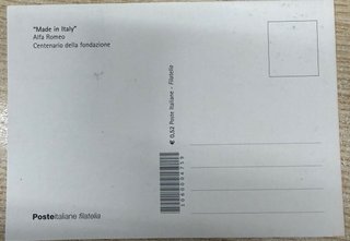 2 Cartoline 100 Anni Alfa Romeo