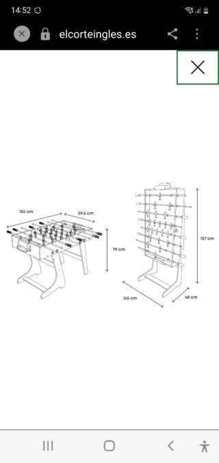 Futbolín de mesa