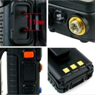 2x Walkie Talkie Baofeng UV-5R Ricetrasmittente