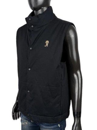 FRWRD Gilet Imbottito Uomo XXL Nero Cotone Stretch