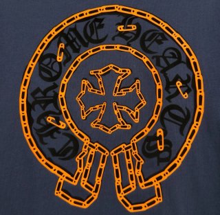 Camiseta azul marca Chrome Hearts