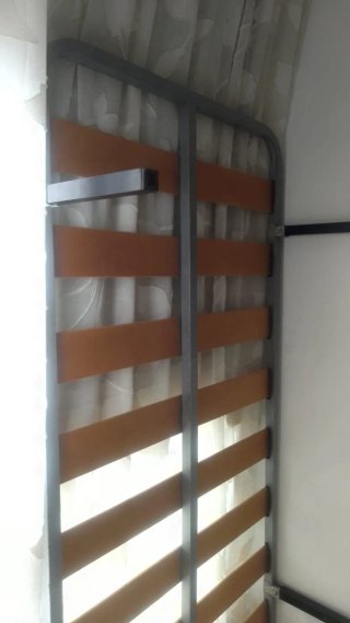 Somier 90cm Metal y Madera