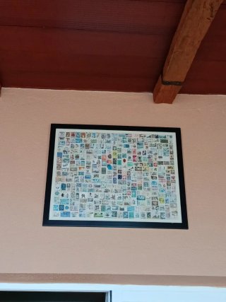 Cuadro sellos extranjeros años 70