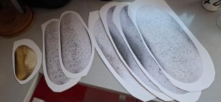 Pegatinas Decorativas Piedra Dorada y Gris