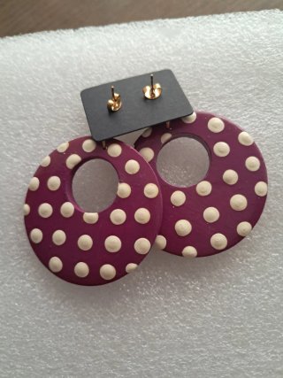 Pendientes Flamenco Pintados a Mano