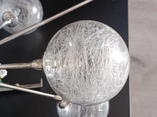 Lámpara colgante moderna cristal metal