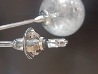 Lámpara colgante moderna cristal metal