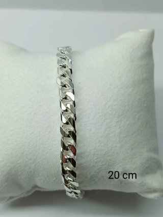 Pulsera Plata 925 Estilo Cubano