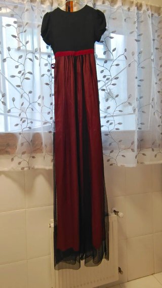 Vestido Fornarina Raso y Tul Largo