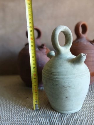 LOTE 3 botijos de barro