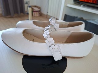 Zapatos comunión niña blancos