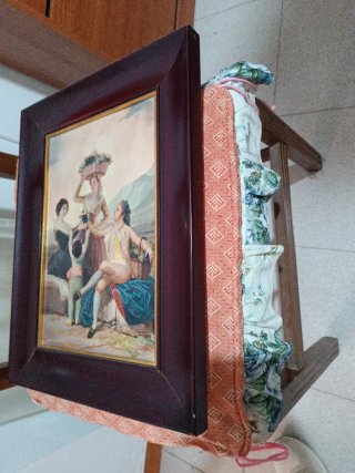 Lámina decorativa enmarcada