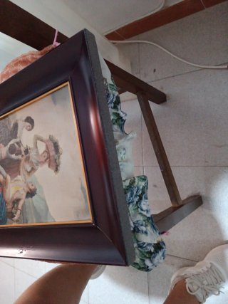 Lámina decorativa enmarcada