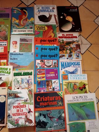 LOTE LIBROS NATURALEZA, ANIMALES