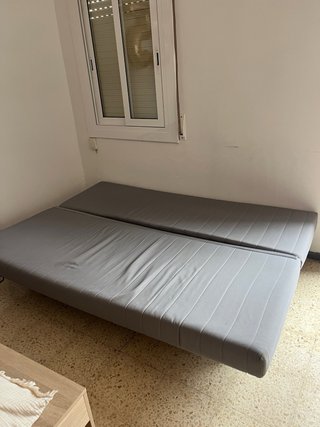 Sofá Cama Plegable Gris Ikea