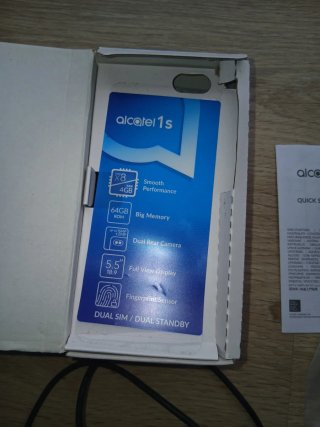 Alcatel 1S Negro Nuevo con Cargador