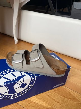 Birkenstock Gizeh Marrón/Gris Talla 38