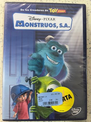 DVD Monstruos S.A. Disney Pixar Español