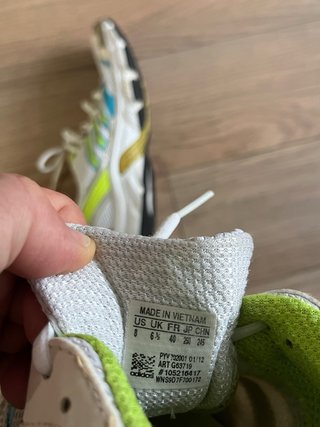 Zapatillas Adidas Running Blancas y Verdes