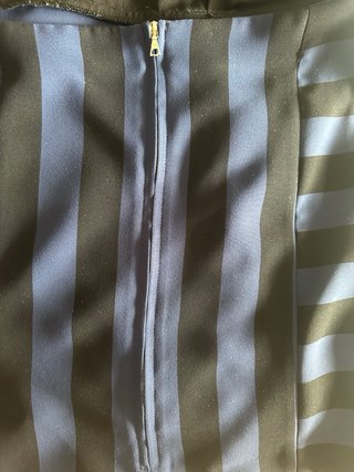 Vestido Sandro negro y azul dos piezas