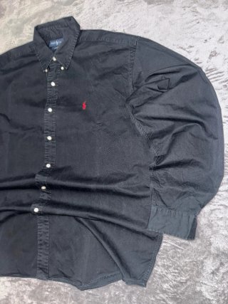 Camisa Polo Ralph Lauren Vintage Negra Talla XL