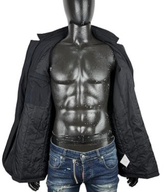 Armani Jeans Giacca Uomo Taglia 52 L Nera Foderata