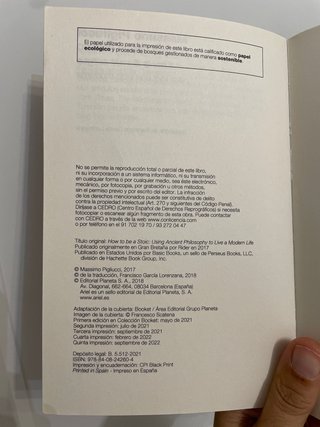 Libro - Cómo ser un estoico