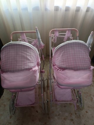 Carrito de muñecas rosa Niza