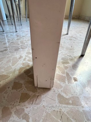 Mesa comedor cristal y 4 sillas