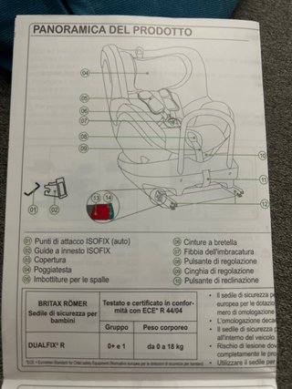Silla coche Isofix 0-4 años Britax Römer