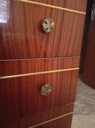 Mueble antiguo madera con cajones