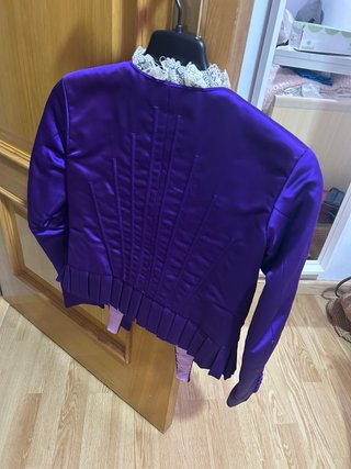 Corpiño fallera morado liso