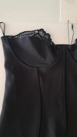 Top Corsetero Negro Zara Talla L