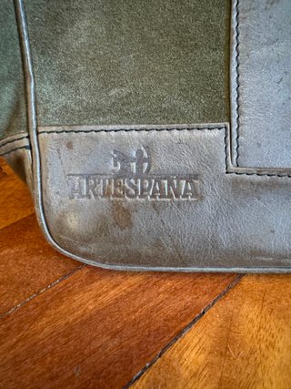 Maletin viaje Artespaña verde ante retro vintage