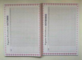 Cuaderno agenda docente maestra 2026/2027.