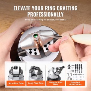 Morsa de Bola, Herramienta de Configuración de Grabado de 7.6 cm, Morsa de Bloque de Grabado con Rotación de 360°, 70 PCS de Herramientas de Bloque de Grabado de Joyería, Bloque Estándar para Incr...