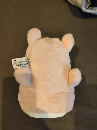 Peluche cabra rosa con gorro