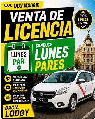 Licencia Taxi Madrid Dacia Lodgy